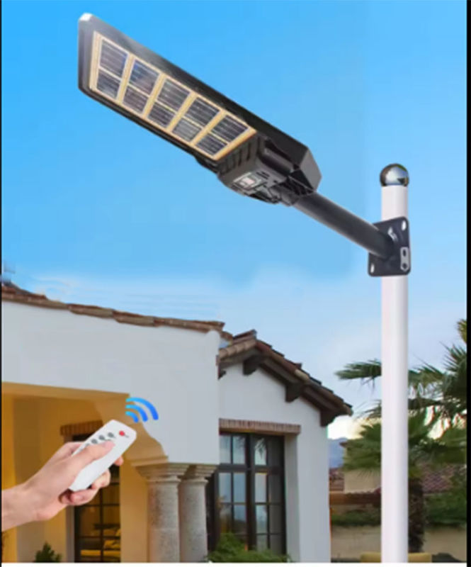 ABS-materiaal Solar Motion Sensor Waterdicht Beveiligings Yard IP68 All In One Led Street Light
