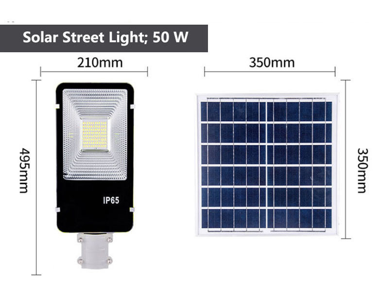 300W 400W IP65 waterdicht aluminium zonne-LED straatlicht met afstandsbediening en paal