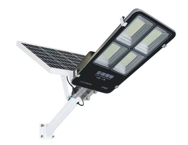 300W 400W IP65 waterdicht aluminium zonne-LED straatlicht met afstandsbediening en paal