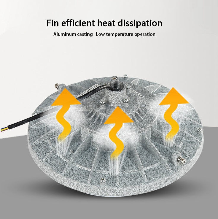 30W 50W 100W 200W Led Explosion Proof High Bay Light 110lm Luminous Flux voor magazijn