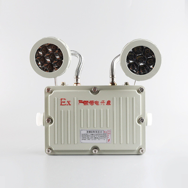 2 X 8W Specificaties Oplaadbaar Twee-kop Uitgang Lichter Explosiebestendige Noodverlichting LED-licht