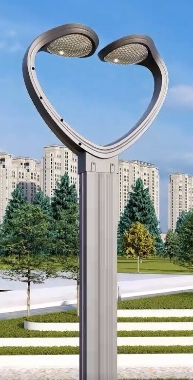 Buiten LED-tuinlamp met 6000K daglichtwaarschuwing en aluminiumstaaf