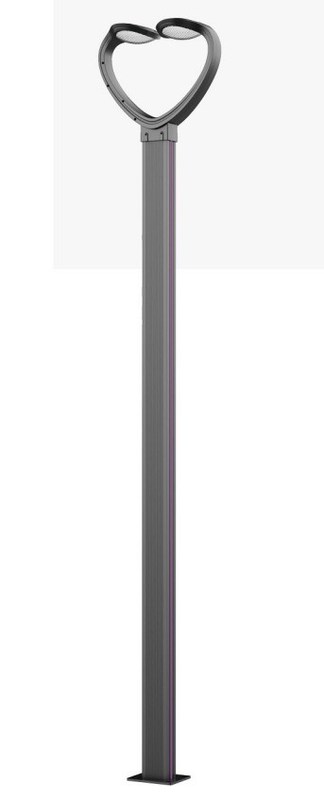 Buiten LED-tuinlamp met 6000K daglichtwaarschuwing en aluminiumstaaf