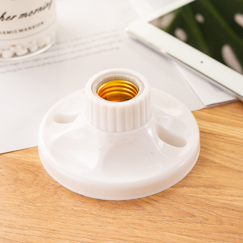 Witte platte lampbasis plafond type E27 schroeflamphouder met 220V nominale spanning